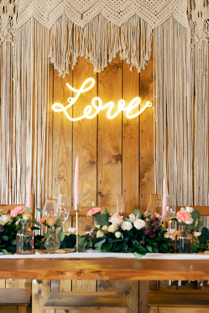 Neon LED - Love, blanc, 61x27.4 cm