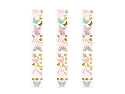 Autocollants Licornes, assortiment – lot de 3 pièces