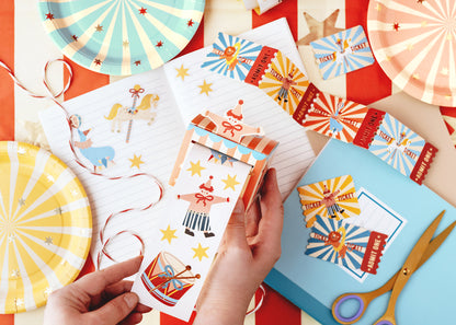 Stickers et billets de cirque – Kit décoration