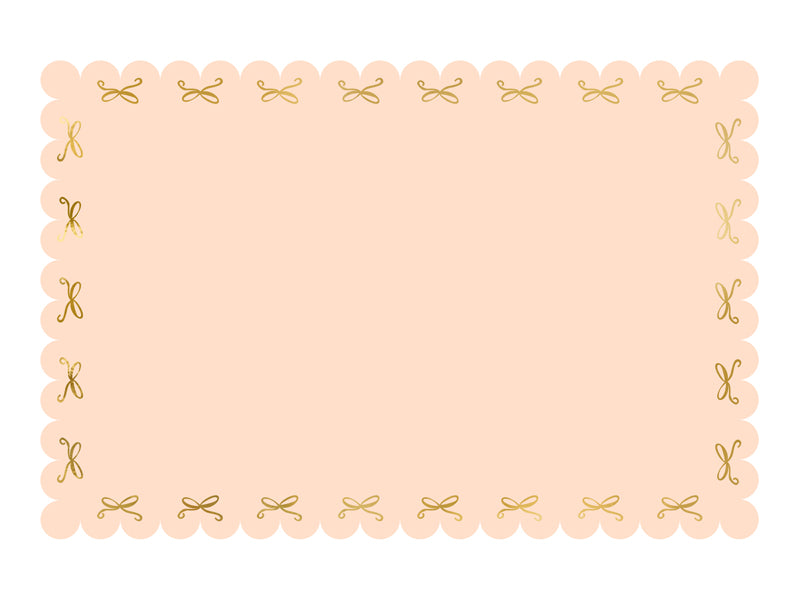 Nappe en papier Bows, rose, 180 x 120 cm