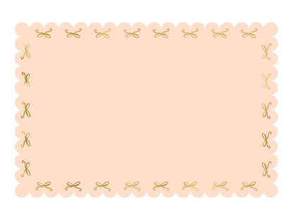 Nappe en papier Bows, rose, 180 x 120 cm