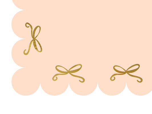 Nappe en papier Bows, rose, 180 x 120 cm
