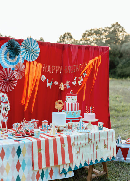 Nappe à losanges colorés – Anniversaire Cirque