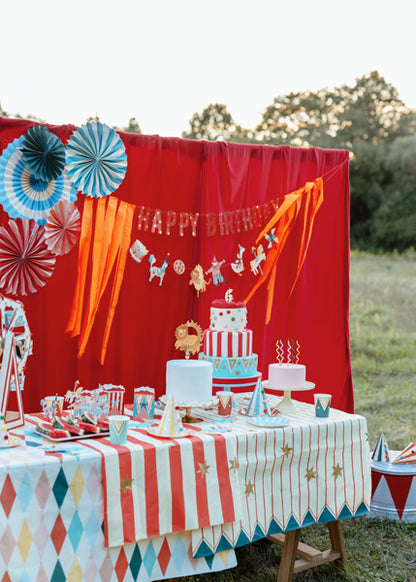 Nappe à losanges colorés – Anniversaire Cirque