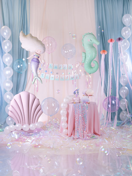 Ballon bulle – 40cm – bleu transparent – Atelier Romy