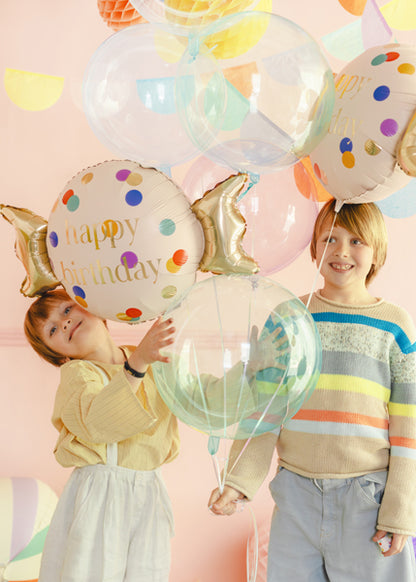 Ballon bulle – 40cm – violet transparent – Atelier Romy