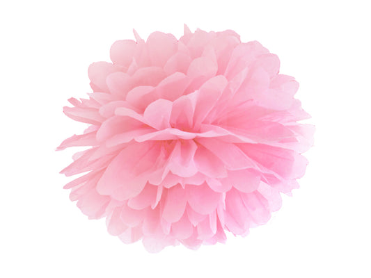 Papier de soie Pompon – rose – 25cm – Atelier Romy