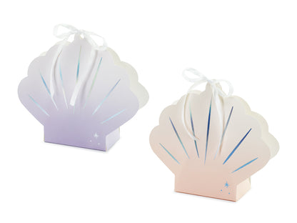 Boîtes Coquillage – multicolore – 16x17 – 5x5 – 5 cm (lot de 4 pièces) – Atelier Romy
