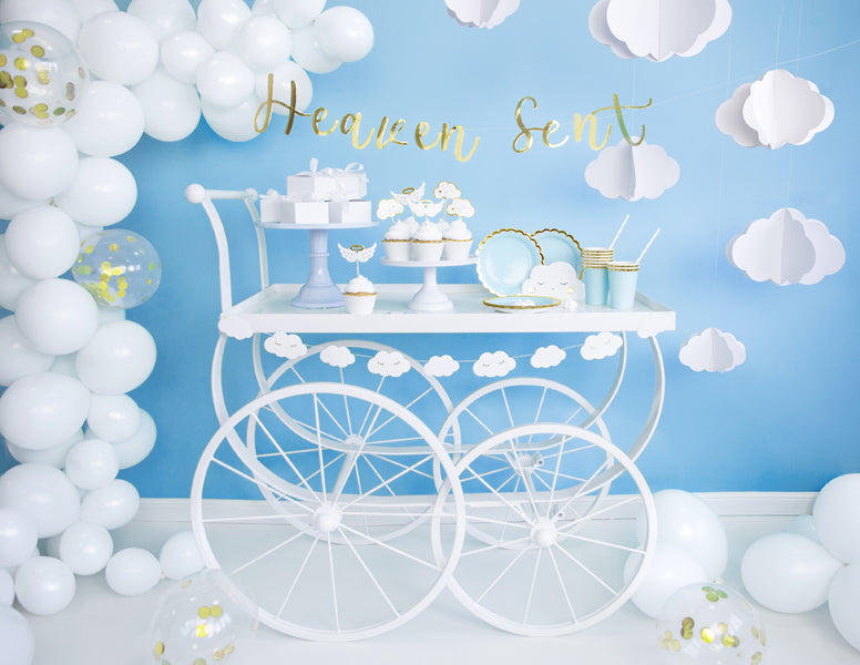 Boîtes cadeaux en forme de nuage blanches – Lot de 10