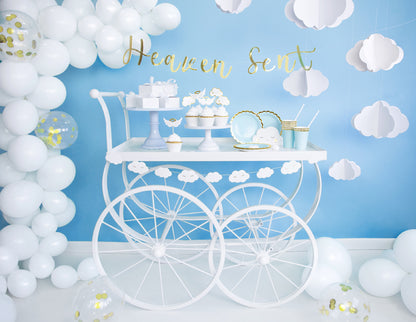 Boîtes cadeaux en forme de nuage blanches – Lot de 10