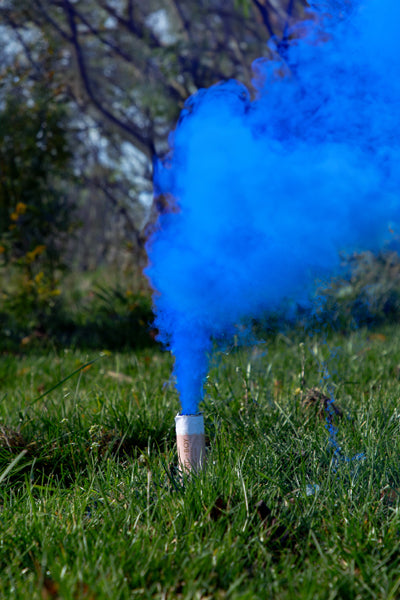 Fumigènes Gender Reveal It’s a Boy – Lot de 5, bleue