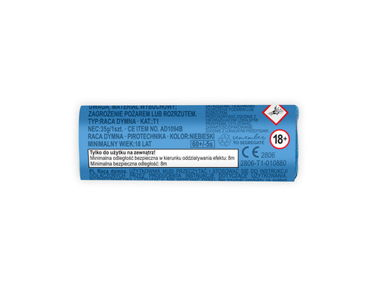 Bombe fumigène, 11.5 cm, bleu (1 pqt. / 5 pc.)