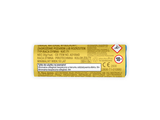 Bombe fumigène, 11.5 cm, jaune (1 pqt. / 5 pc.)