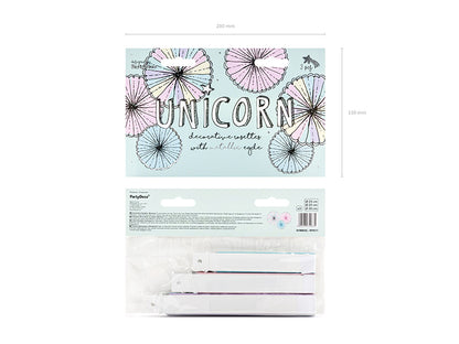 Rosaces décoratives Licorne Assortiment – lot de 3 pièces