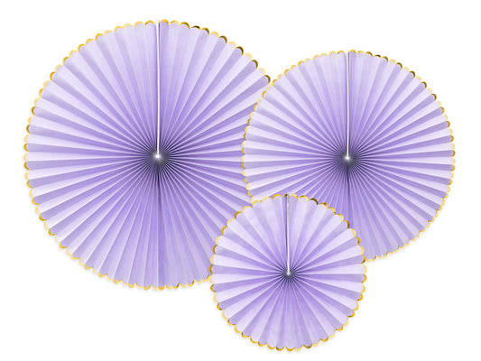 Rosettes décoratives Yummy – lilas clair (lot de 3 pièces) – Atelier Romy