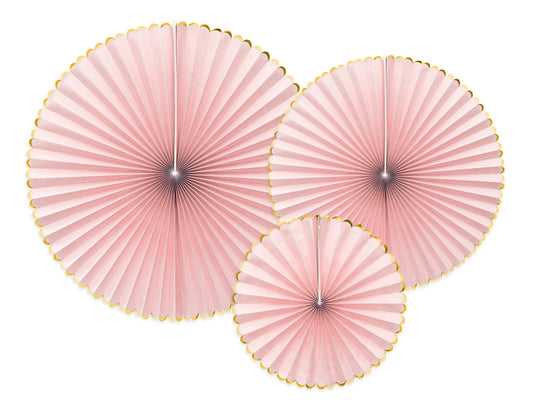 Rosettes décoratives Yummy – rose clair (lot de 3 pièces) – Atelier Romy