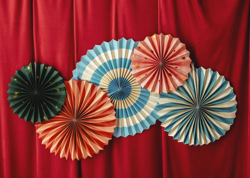 Rosettes décoratives Cirque – Lot de 5