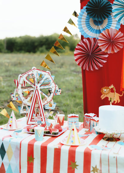 Rosettes décoratives Cirque – Lot de 5
