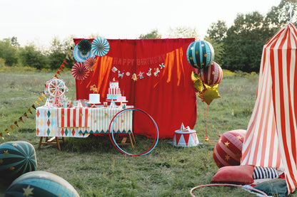 Rosettes décoratives Cirque – Lot de 5