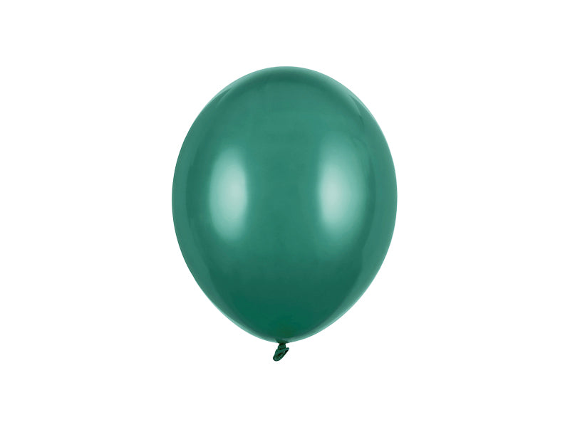 Ballons unis 23 cm, vert bouteille pastel – lot de 100 – Déco anniversaire Dino