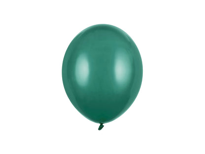 Ballons unis 23 cm, vert bouteille pastel – lot de 100 – Déco anniversaire Dino