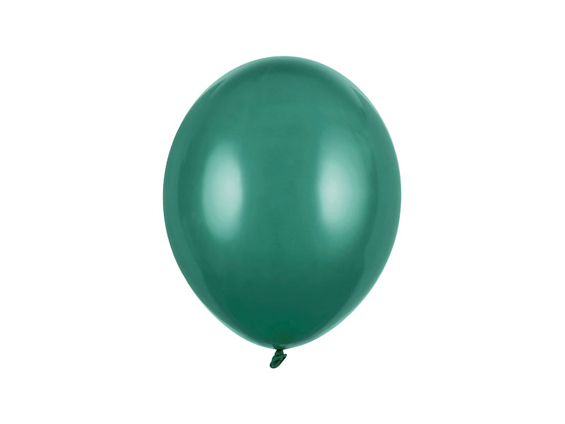 Ballons unis 27 cm, vert bouteille pastel – lot de 100 – Déco anniversaire Dino