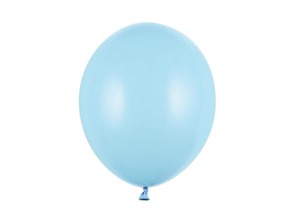 Ballons Strong 30 cm, Bleu bébé pastel – lot de 100 pièces