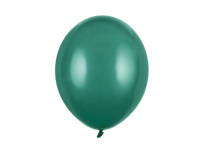Ballons unis 30 cm, vert bouteille pastel – lot de 10 – Déco anniversaire Dino