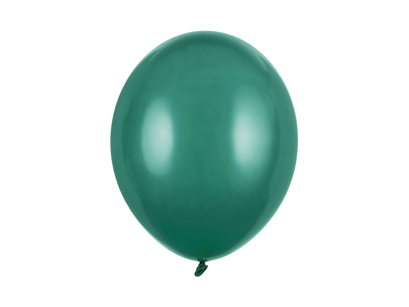 Ballons unis 30 cm, vert bouteille pastel – lot de 100 – Déco anniversaire Dino