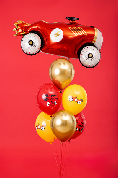 Ballons 30 cm, Happy Birthday, mélange (1 pqt. / 6 pc.)