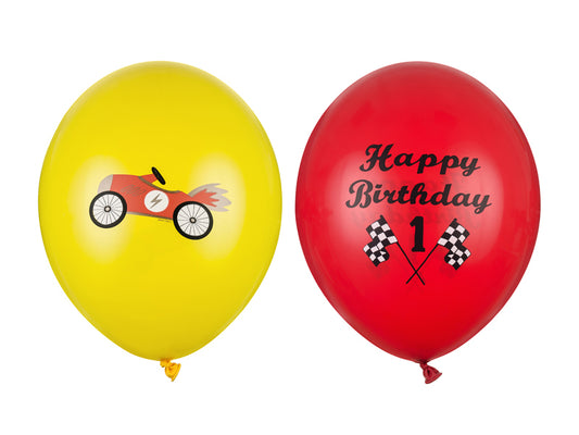 Ballons 30 cm, Happy Birthday, mélange (1 pqt. / 50 pc.)