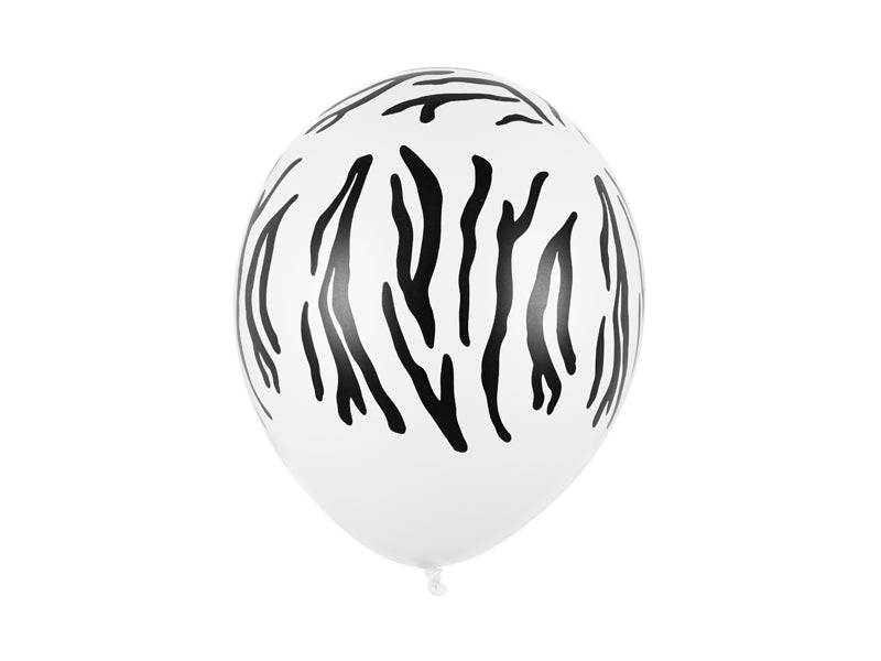 Ballons imprimé zèbre 30 cm – Lot de 50
