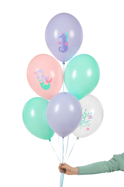 Ballons 30 cm – le monde marin – multicolore (lot de 6 pièces) – Atelier Romy