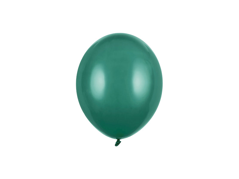 Ballons unis 12 cm, vert bouteille pastel – lot de 100 – Déco anniversaire Dino