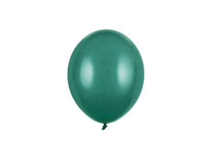 Ballons unis 12 cm, vert bouteille pastel – lot de 100 – Déco anniversaire Dino