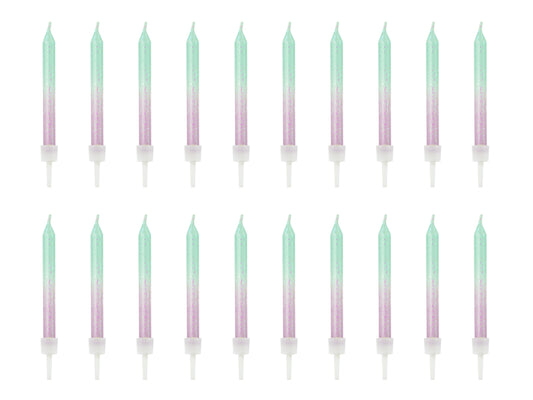 Bougies d'anniversaire ombre – 6cm (lot de 20 pièces) – Atelier Romy