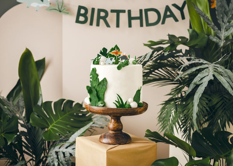 Bougies d'anniversaire Dinosaurees, 3 cm, noir – lot de 3
