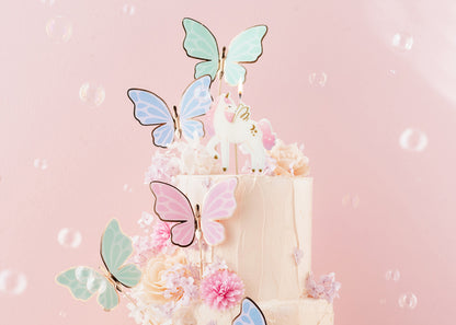 Bougie d'anniversaire Licorne, 9 cm, assortiment