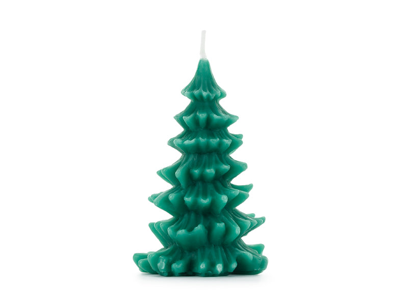 Bougie Sapin de Noël, 10 cm, vert foncé