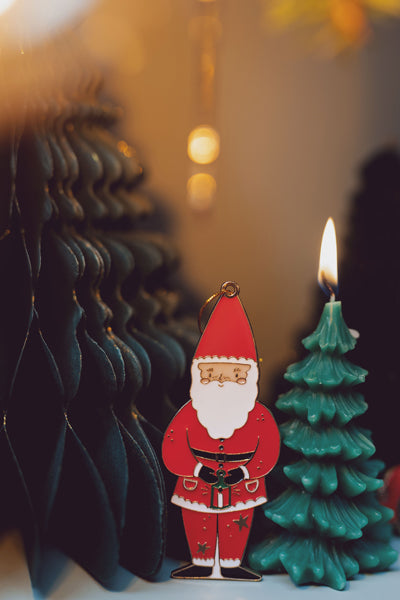 Bougie Sapin de Noël, 10 cm, vert foncé