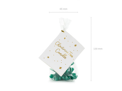 Bougie Sapin de Noël, 10 cm, vert foncé