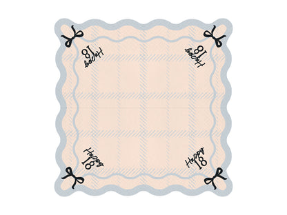 Serviettes Happy 18, 33x33 cm, multicolore – lot de 12