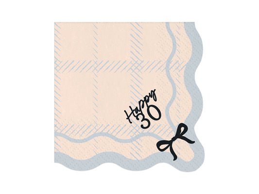 Serviettes Happy 30, 33x33 cm, multicolore – lot de 12
