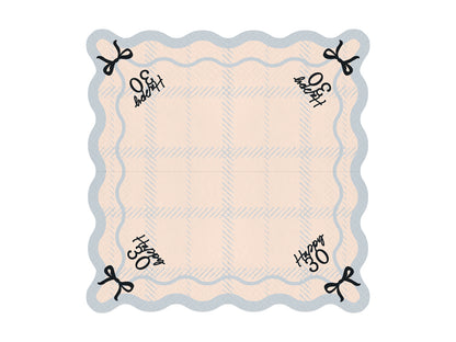 Serviettes Happy 30, 33x33 cm, multicolore – lot de 12