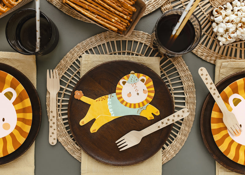 Serviettes lion – Lot de 20 – Anniversaire Safari