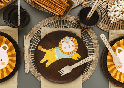 Serviettes lion – Lot de 20 – Anniversaire Safari