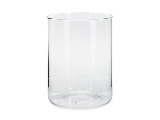 Photophore tube en verre pour bougie – 13 × 17 cm