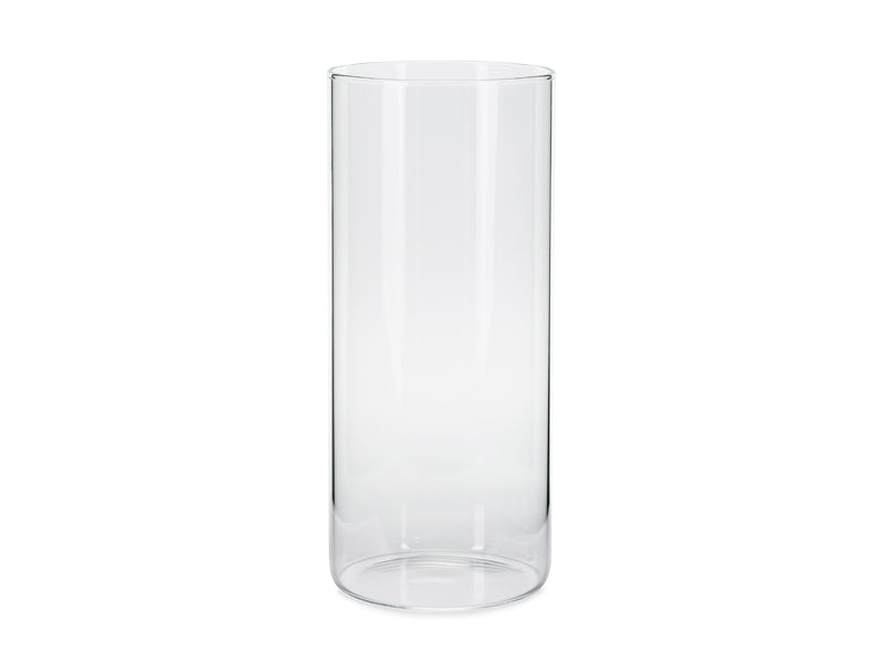 Photophore tube en verre pour bougie – 10 × 23 cm