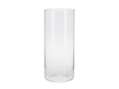 Photophore tube en verre pour bougie – 10 × 23 cm
