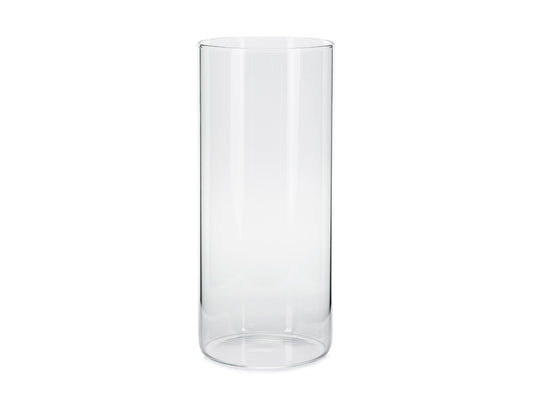 Photophore tube en verre pour bougie – 10 × 23 cm